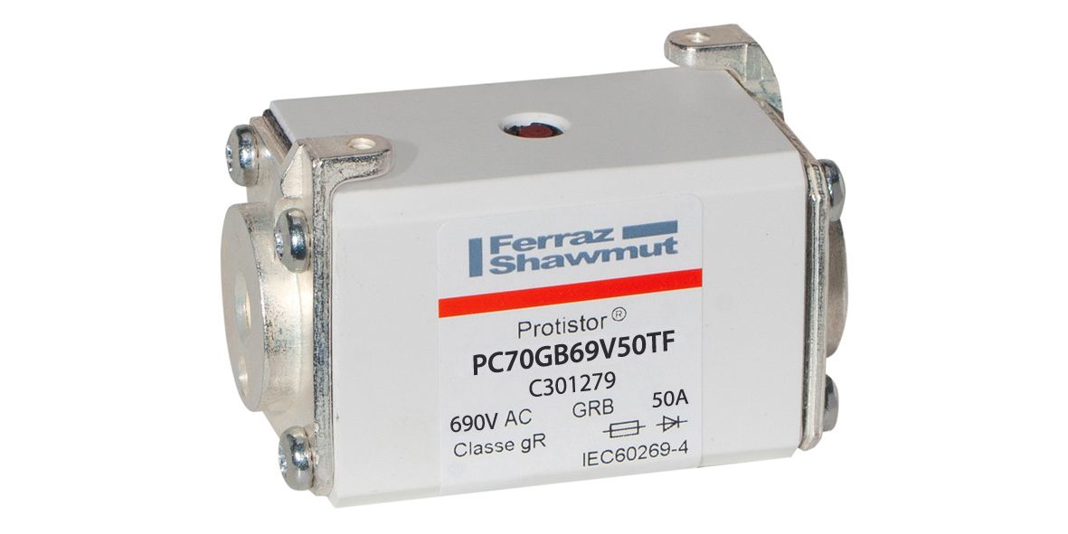 C301279 - Protistor SB fuse-link gR, 690VAC, size 70, 50A, TTF threaded terminals